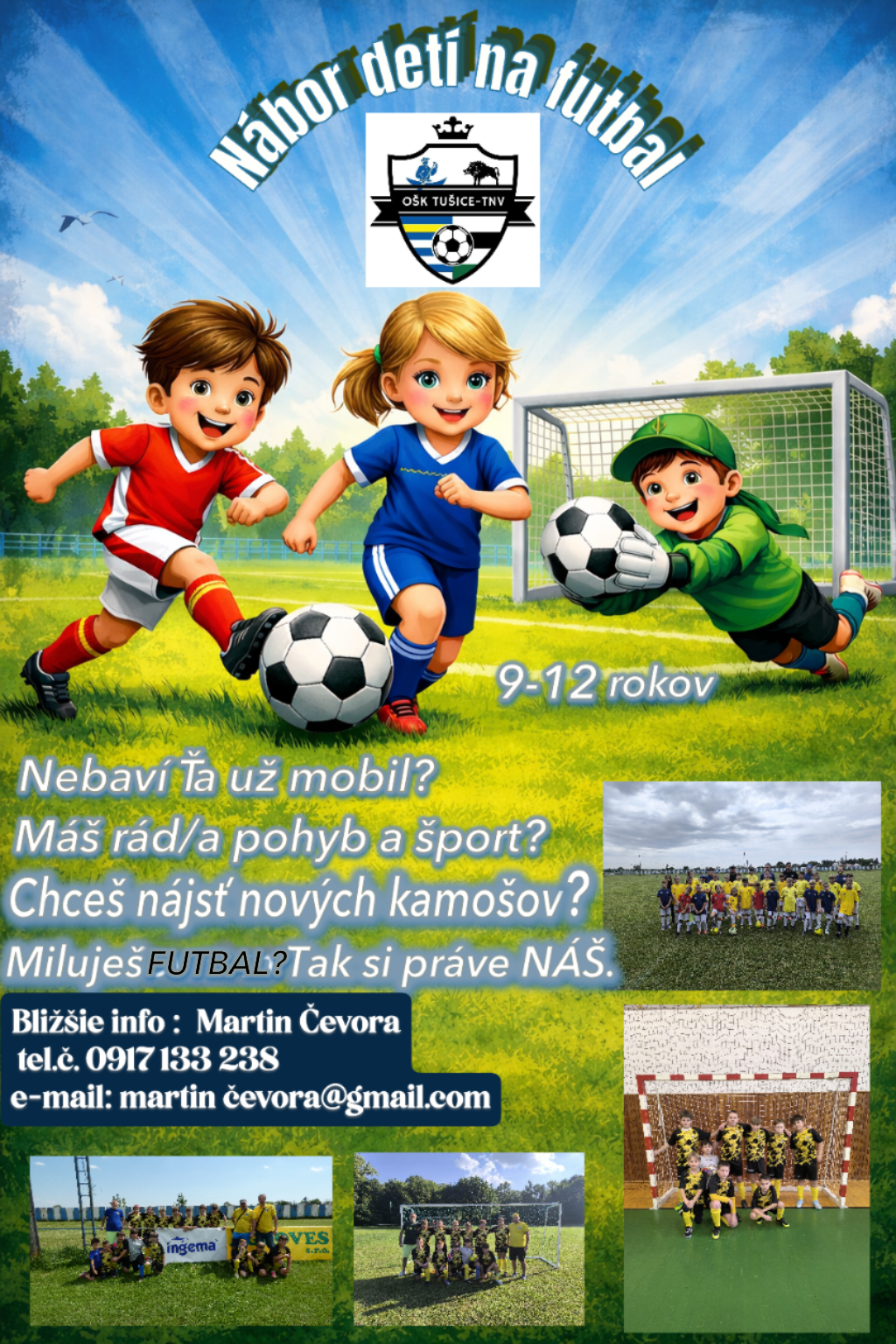 Fotka - Nábor detí na futbal OŠK Tušice – TNV