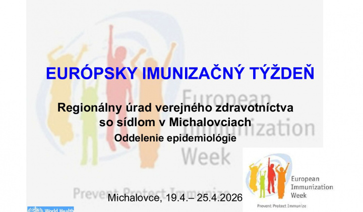 Fotka - EURÓPSKY IMUNIZAČNÝ TÝŽDEŇ 19.4 – 25.4.2026