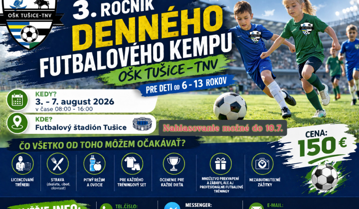 Fotka - 3.ROČNÍK FUTBALOVÉHO KEMPU
