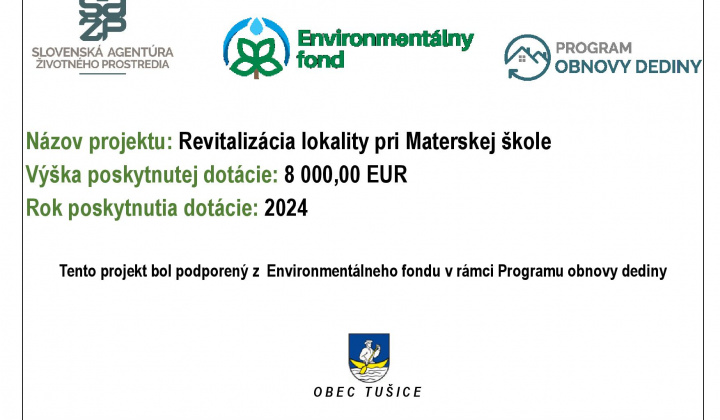 Fotka - Revitalizácia lokality pri Materskej škole